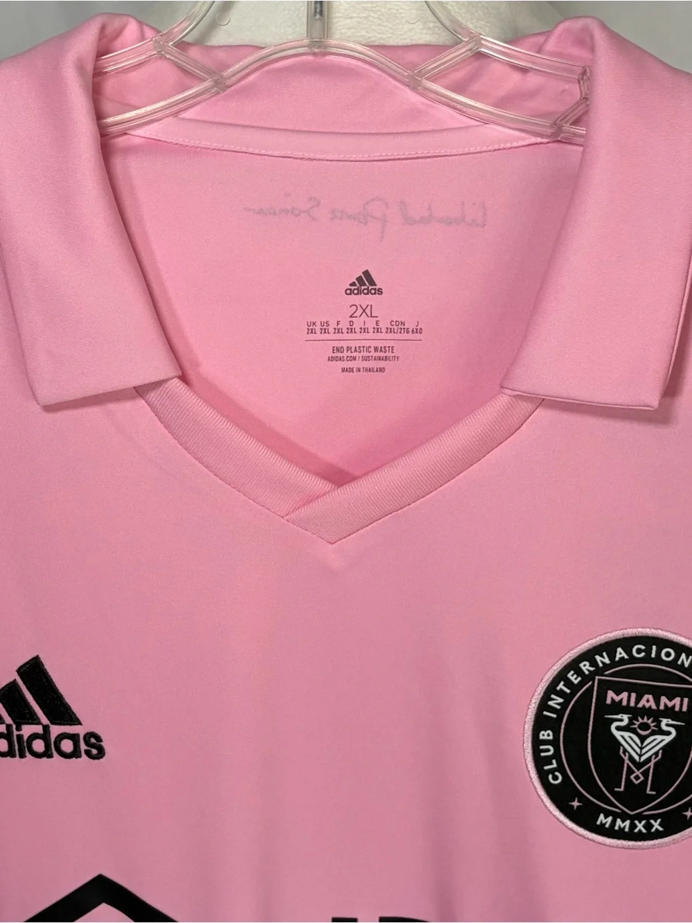 Adidas Inter Miami CF 22/23 Home Jersey True Pink & Black Size 2XL Futbol Soccer